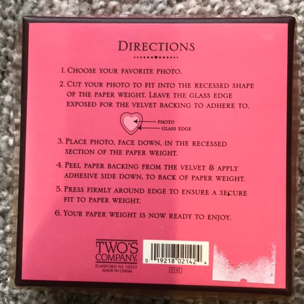 Photo paper weight clear New - Picture 3 of 4